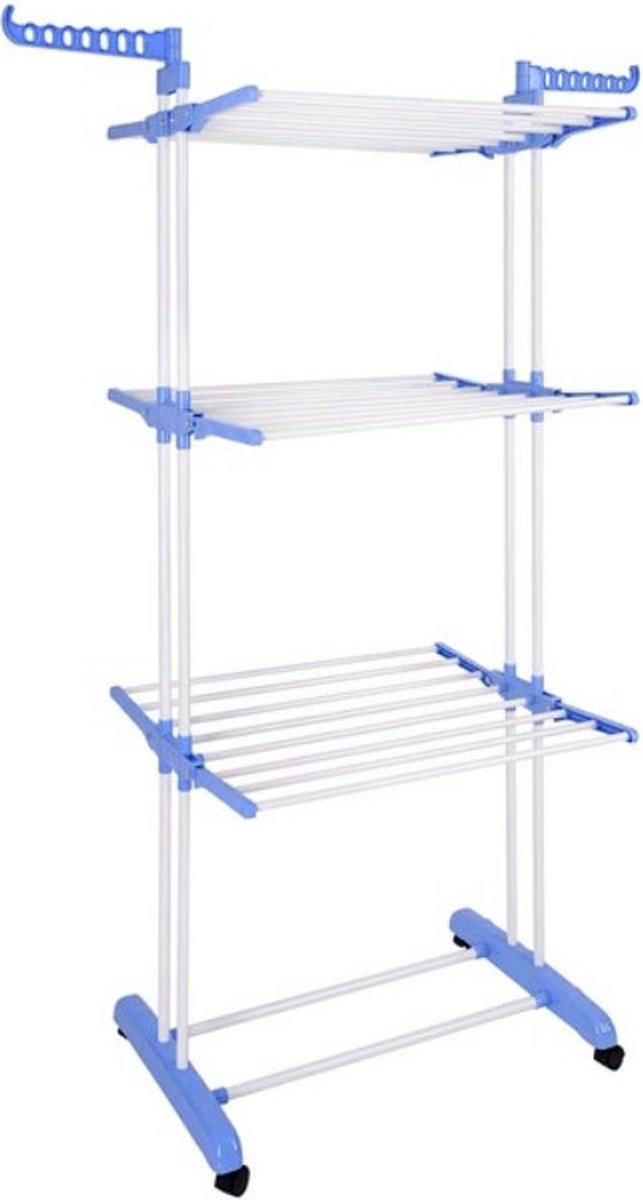 Goedkoopste Sfree - Wasrek - Inklapbaar met wieltjes - Grote opslag, 125x74x173 cm