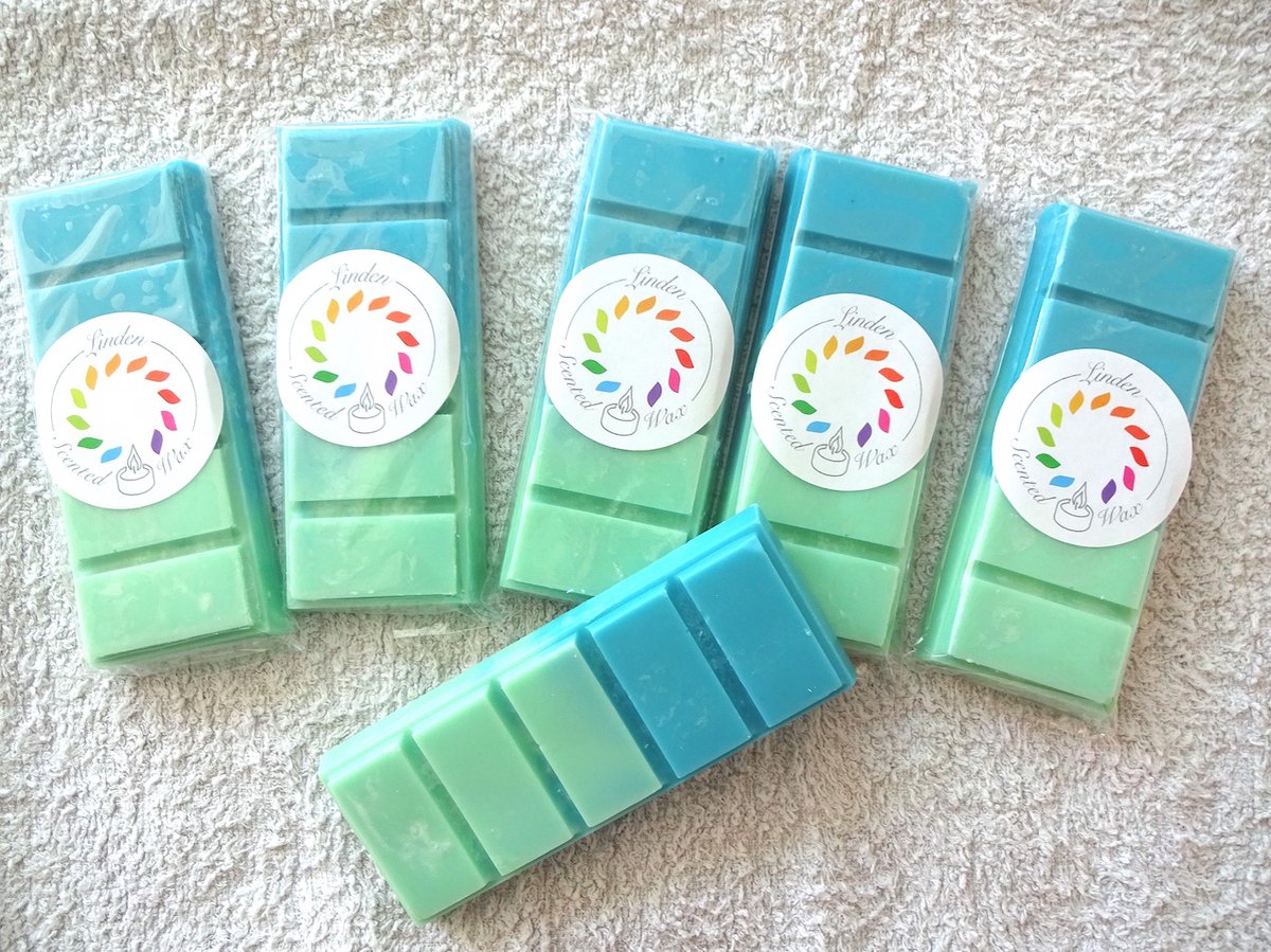 Linden Snapbar waxmelts wax geur PEPPERMINT & EUCALYPTUS - handgemaakt - 100% sojawax - aromatic - voor geurbrander - huisparfum -