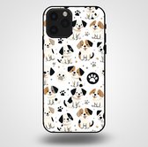 Smartphonica Telefoonhoesje voor iPhone 11 Pro met honden opdruk - TPU backcover case honden design / Back Cover geschikt voor Apple iPhone 11 Pro