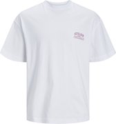 Jack & Jones T-shirt Jorsantorini Back Tee Ss Crew Neck 12251776 Bright White Mannen Maat - L