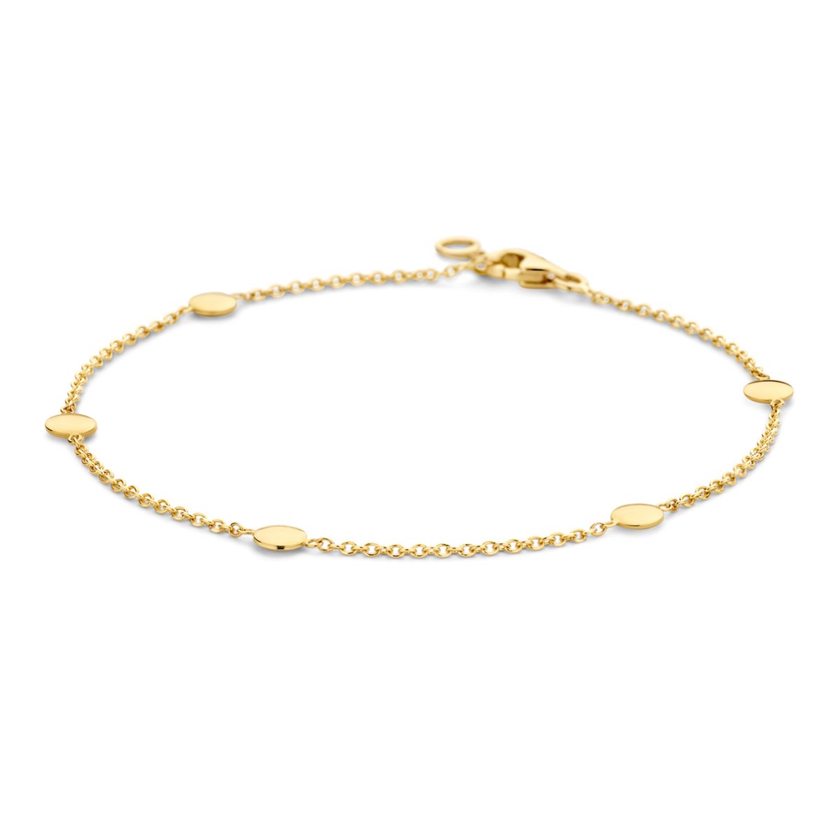 Blush 2222YGO - Dames - 14 karaat goud - Armband - Goud - 18.5 CM