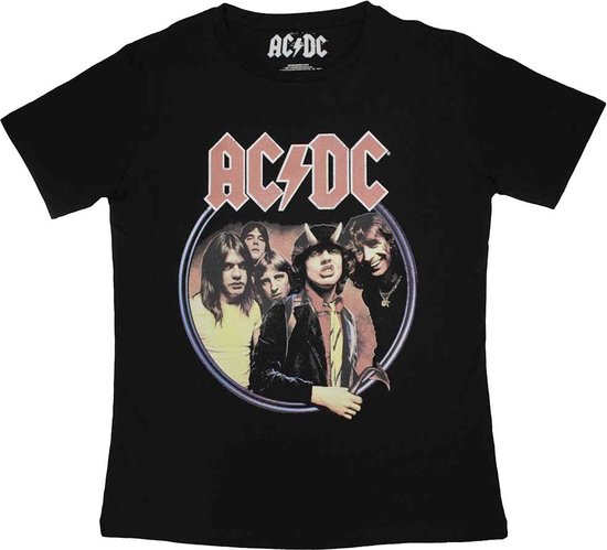 AC/DC - Highway To Hell Circle Dames T-shirt - S - Zwart