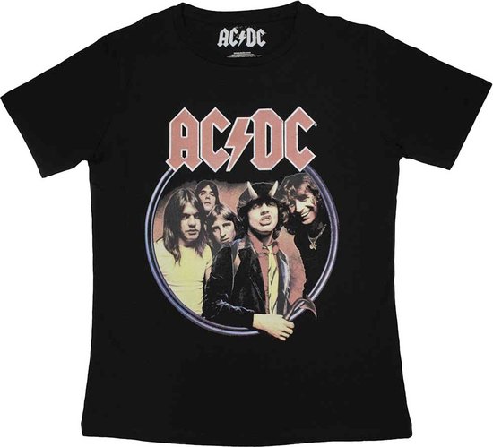 AC/DC - Highway To Hell Circle Dames T-shirt - S - Zwart | bol