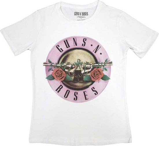 Guns N' Roses Classic Logo Ringer T-Shirt - Official Licensed Unisex Tee In Red - View #2