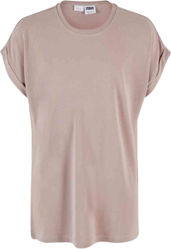 Urban Classics - Modal Extended Shoulder Kinder T-shirt - Kids 110/116 - Roze