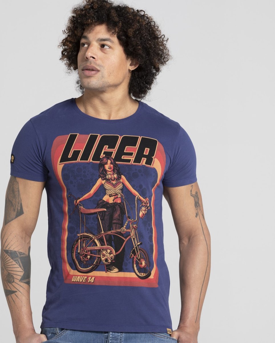 LIGER - Limited Edition van 360 stuks - Vince Ruarus - Bike - T-Shirt - Maat M