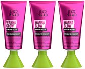 Bed Head by TIGI - Wanna Glow - Haarolie - Hydrateren en Glans - Voor Glanzend Haar - Tegen Droog Haar - voordeelverpakking - 3 x 100ml