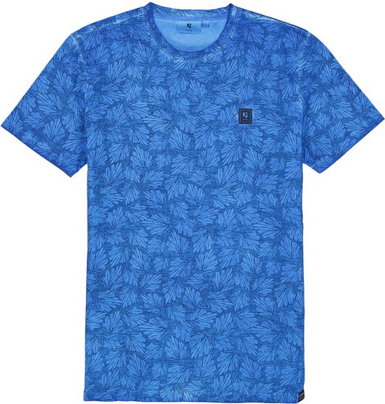 GARCIA Heren T-shirt Blauw - Maat XL