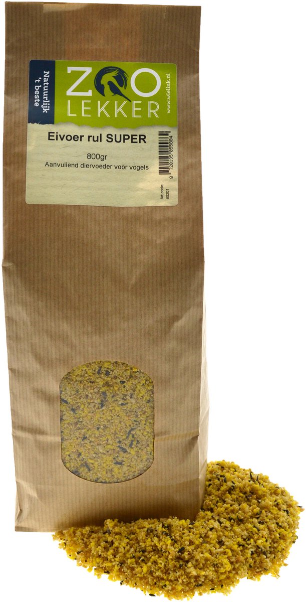 Zoolekker Eivoer rul SUPER 800 gram