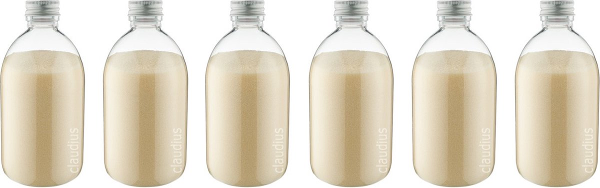 Goedkoopste Scrubzout Vanille - 650 gram - Fles met aluminium dop - set van 6 stuks - Hydraterende Lichaamsscrub