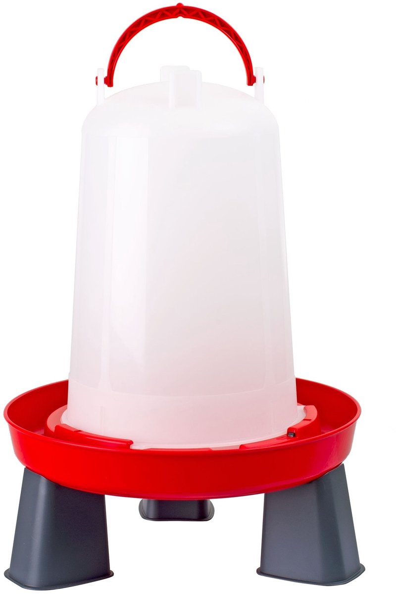 Olba drinkbak bajonetdrinker - 3 Liter met pootjes - rood