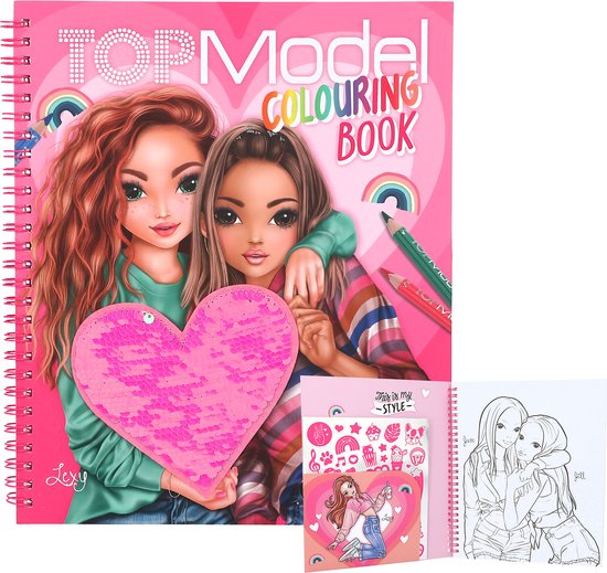 Depesche - TOPModel kleurboek met pailletten