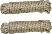 AMIG Touw - 2x - 20 meter - D6mm - sisal - 130kg - natuurlijke vezels - decoraties - tuinieren