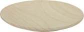 Othmar Decorations kaarsenbord/decoratie schaal - hout - D27 x H2 cm