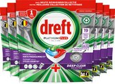 Dreft Platinum Plus All In One - Comprimés pour lave-vaisselle - Breeze d'herbes fraîches Clean en machine - Pack économique 6 x 19 capsules