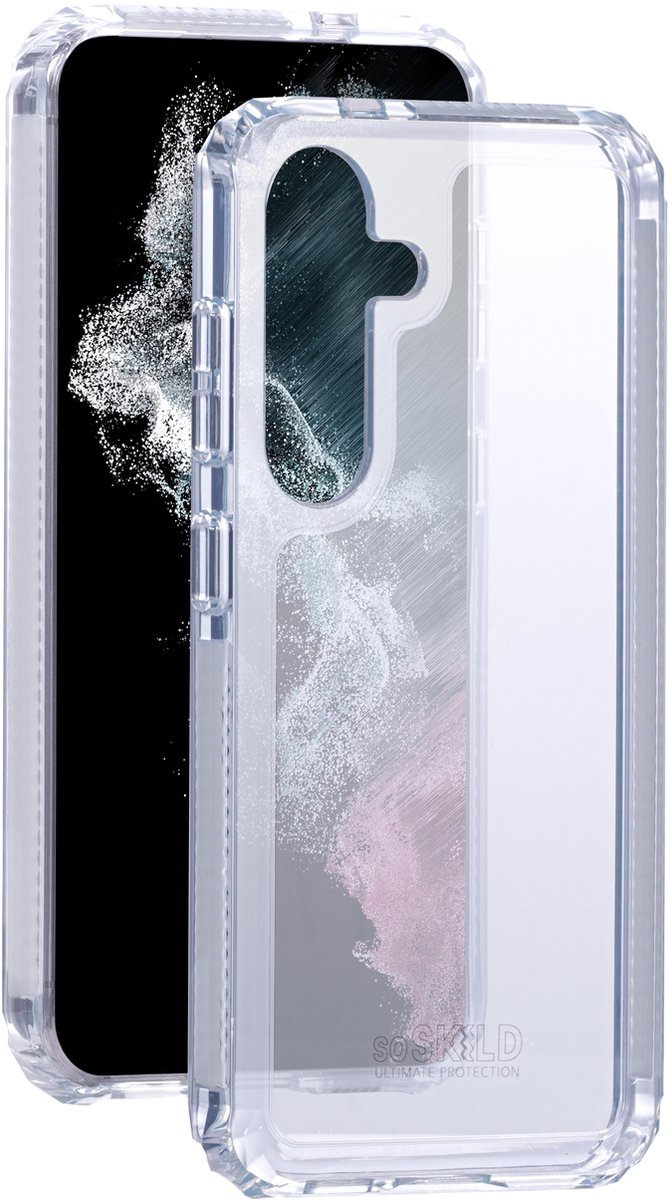 SoSkild Samsung Galaxy S24 Hoesje - Defend 2.0 Heavy Impact Case - Transparant