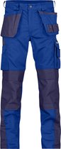 DASSY® Seattle Tweekleurige holsterzakkenbroek met kniezakken - maat 48 - KORENBLAUW/MARINEBLAUW