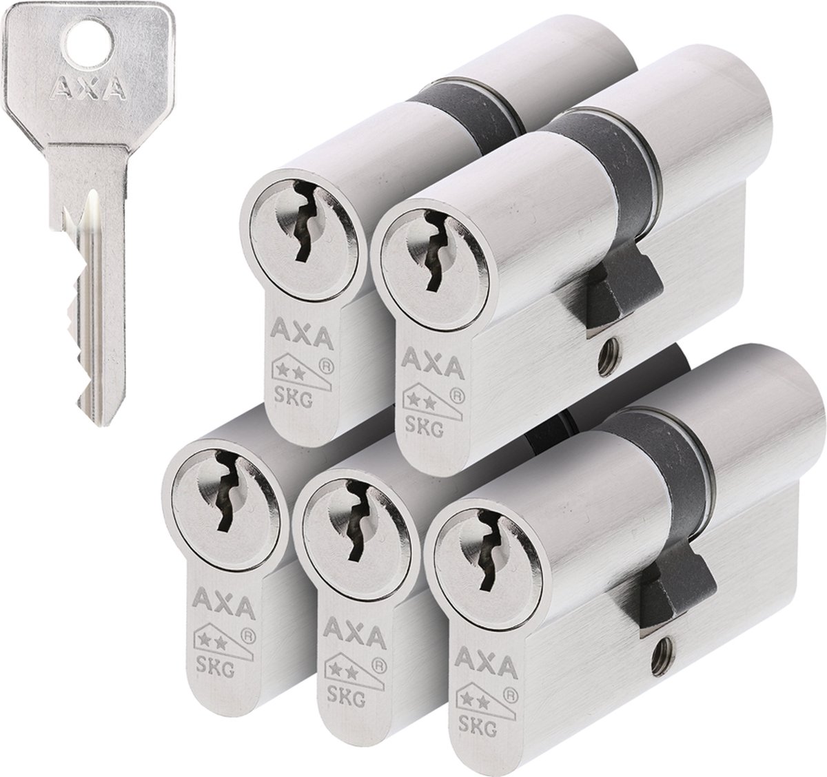 AXA Cilinders Security SKG** per 5 stuks 30/30 gelijksluitend - Axa