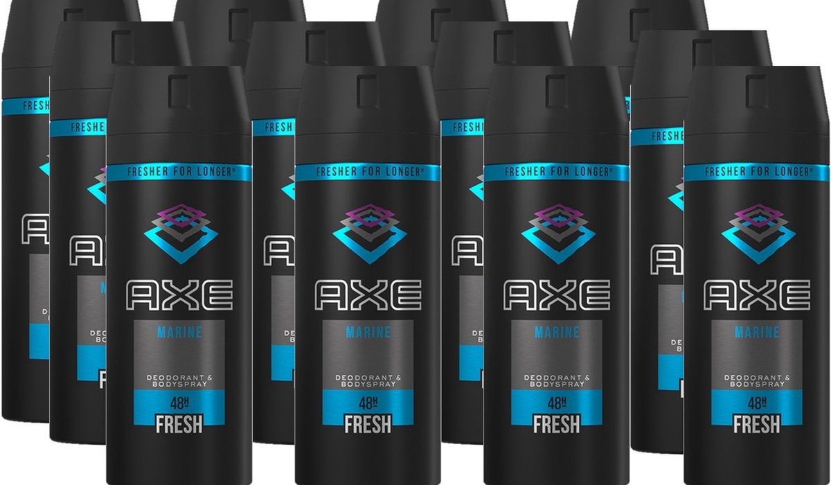 Goedkoopste Axe Deo Spray 150 ml Marine - Voordeelverpakking 18 stuks