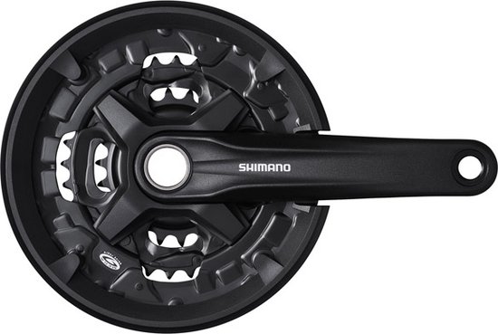Crankstel 3 x 9 speed Shimano MTB/Trekking FC-MT210 175/44-32-22T Hollowtech 2 - zwart - Shimano