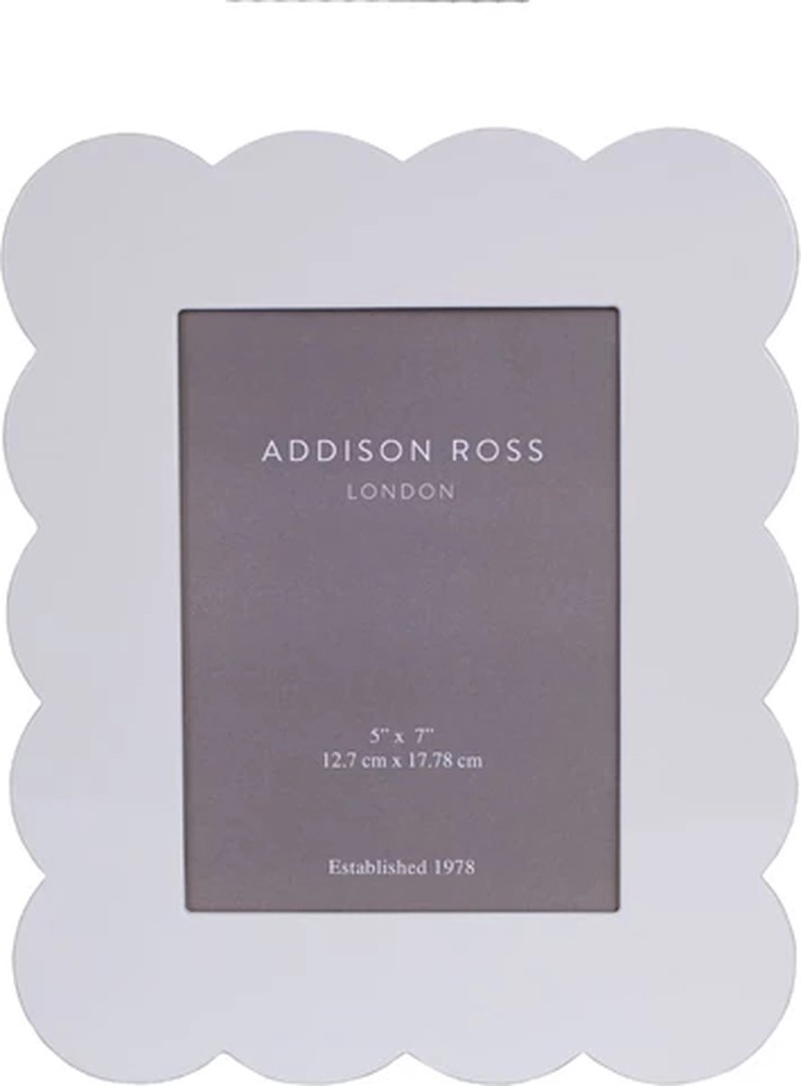 Addison Ross Scalloped fotokader 13x18cm wit