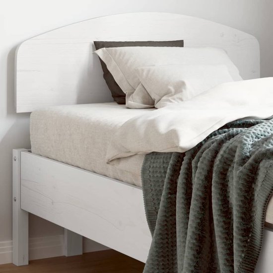 vidaXL-Tête de lit- 75 cm-pin massif-blanc