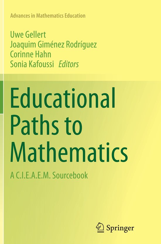 Advances in Mathematics Education- Educational Paths to Math ... - cover