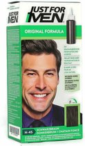 Just For Men Original Haarkleuring H45 Donkerbruin - Haarverf voor Mannen - Professionele Grijsdekking in 5 Minuten - 100% Natuurlijke Uitstraling - Dekt tot 8 Weken - Vrij van Ammoniak