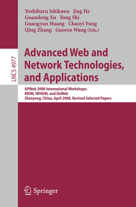 Advanced Web and Network Technologies, and Applications - cover
