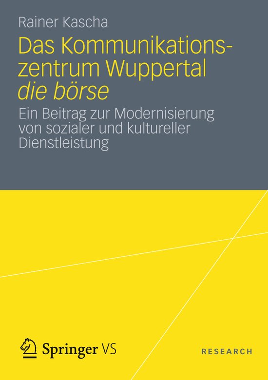 Das Kommunikationszentrum Wuppertal die börse - cover