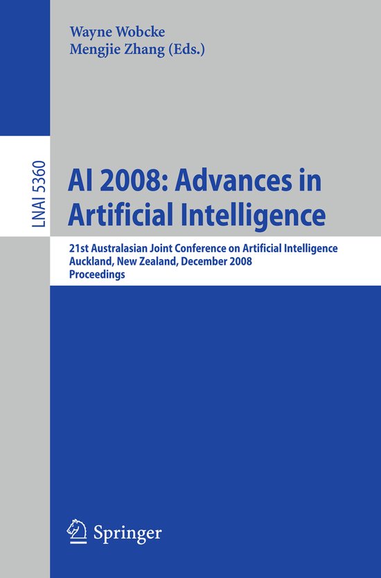 AI 2008: Advances in Artificial Intelligence - cover