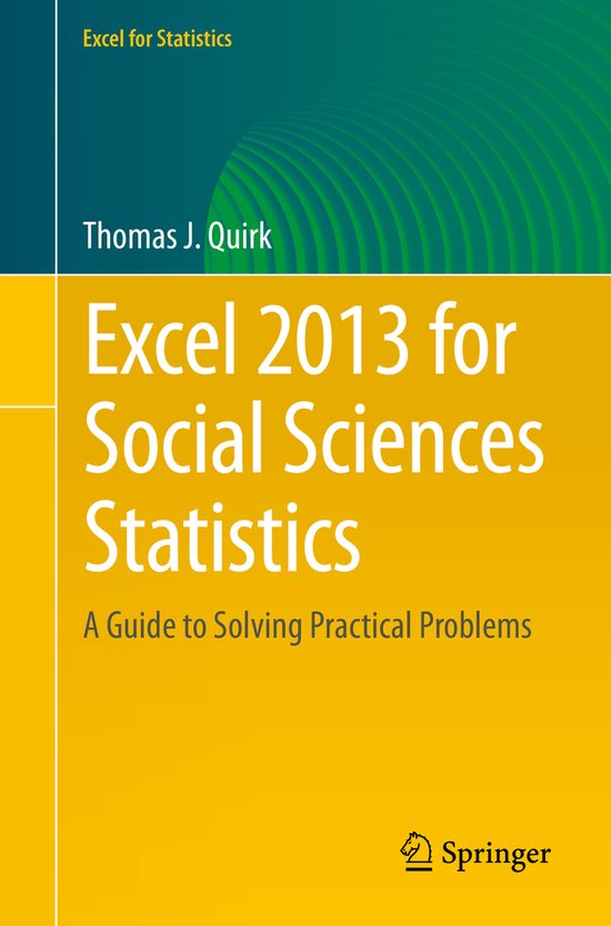 Excel 2013 for Social Sciences Statistics - cover