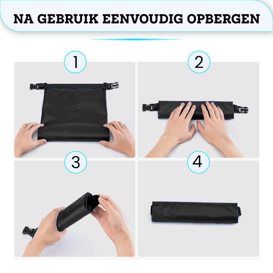 Somstyle Drybag 5 Liter - Droog Tas Waterdicht met Schouderriem - Voor Outdoor, Vakantie, Travel & Zwemmen - Zwart