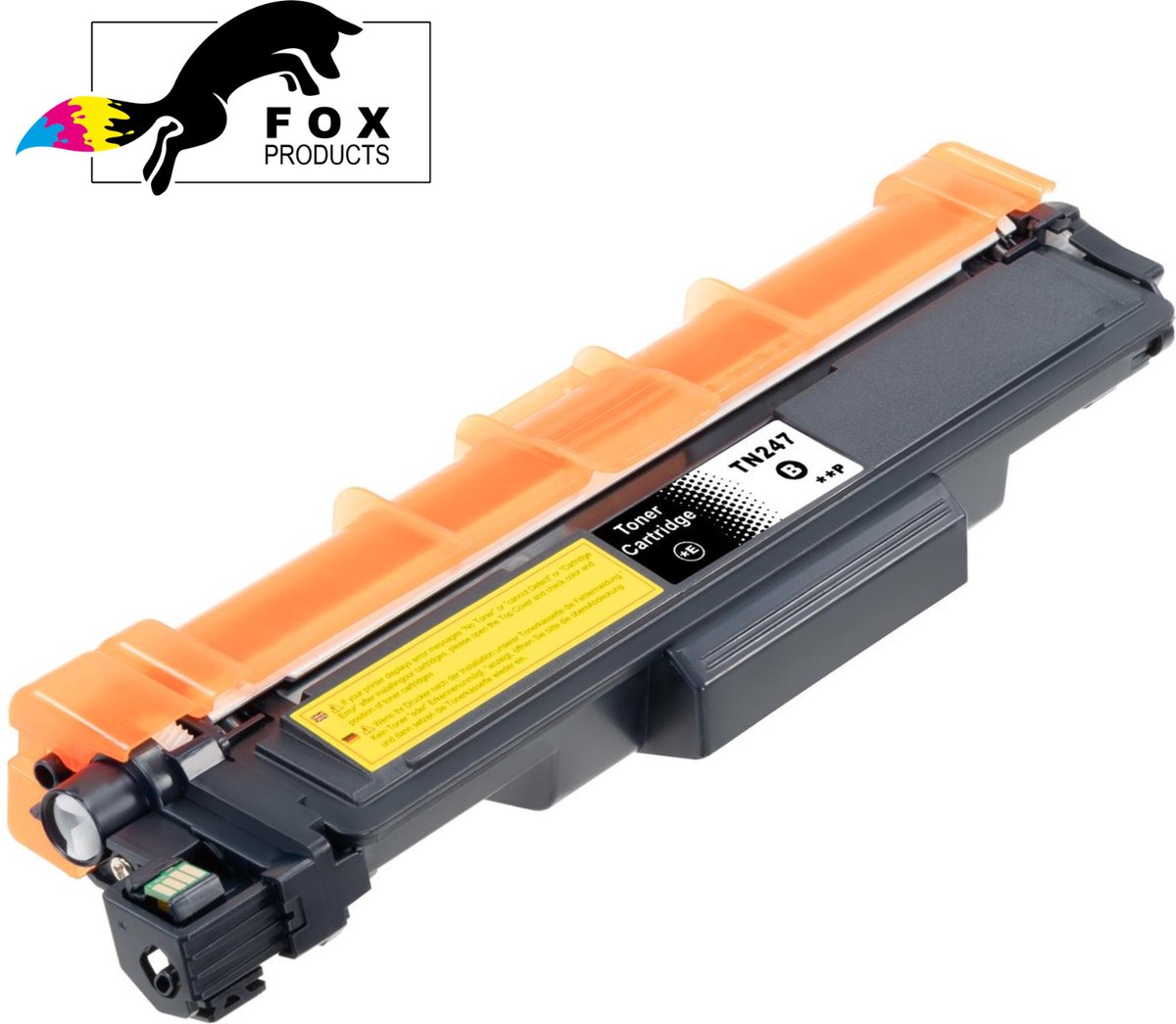 FoxProducts® TN-243 TN243 TN-247 TN247 BK - zwart geschikt voor BrotherDCP-L3510 CDW DCP-L3517 CDW DCP-L3550 CDW HL-L3210 CW HL-L3230 CDW HL-L3270 CDW MFC-L3710 CW MFC-L3730 CDN MFC-L3750 CDW MFC-L3770 CDW