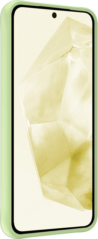 Coque pour Samsung A35 Coque en Siliconen avec Protecteur d'écran - Coque pour Samsung Galaxy A35 5G Coque en Siliconen - Vert
