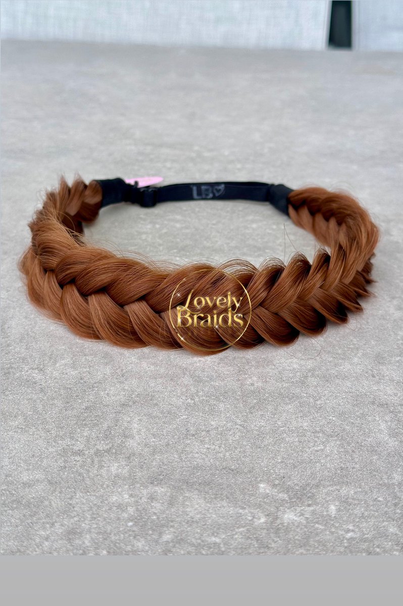 Lovely braids - ginger spice - gevlochten haarband - vlecht haarband - haarband vlecht