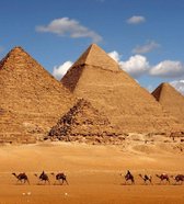Fotobehang - Egypt Pyramid 225x250cm - Vliesbehang