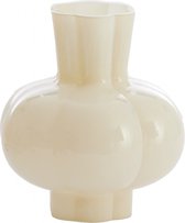 Light & Living Vase Kortosi - Glas - Crème - 23x24x23 cm (LxHxP) - Woonexpress
