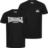 Lonsdale T-Shirt Sussex T-Shirt normale Passform Doppelpack Black-XXL