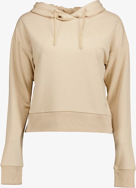 Osaga cropped dames hoodie beige