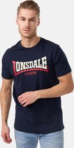 Lonsdale T-Shirt Two Tone T-Shirt normale Passform Navy-XL