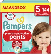 Pampers Premium Protection Pants - Maat 5 (12kg-17kg) - 144 Luiers - Maandbox