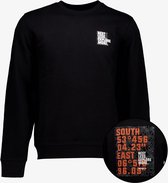 Unsigned heren sweater met backprint zwart - Maat XL