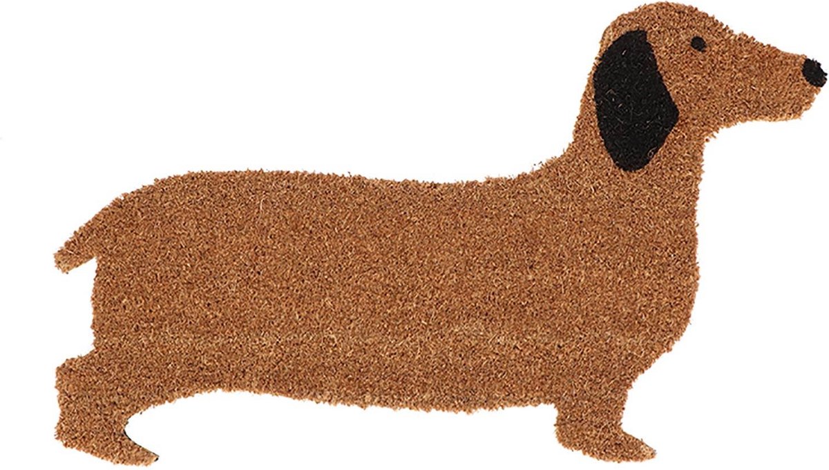 Homescapes - Coir Hondvormige antislip deurmat