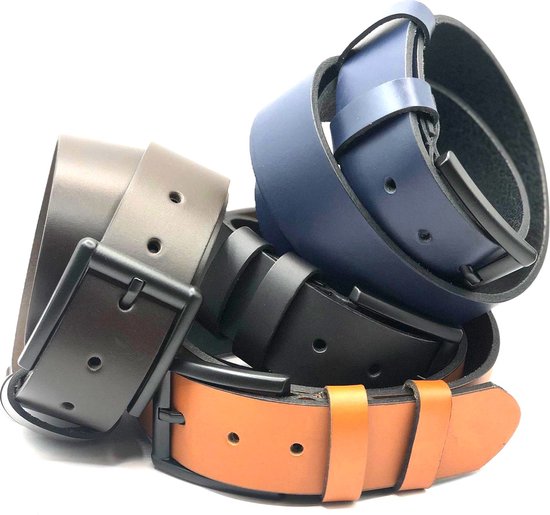 CEINTURE JEANS 4 CM 40602-6 BLEU TAILLE 95