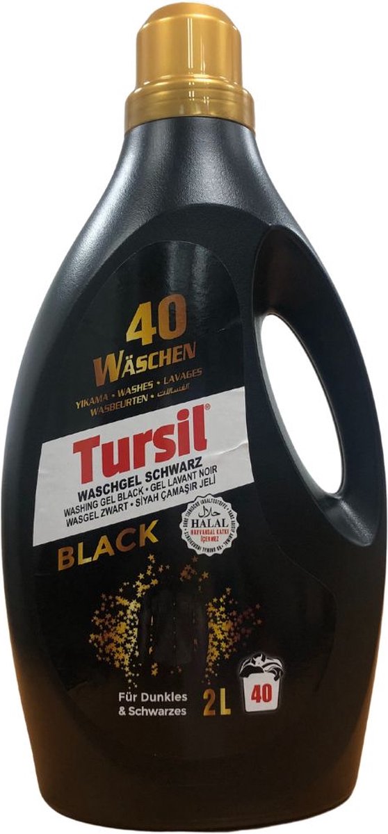 Tursil - Vloeibaar - Black - 40 Wasbeurten - 2 L