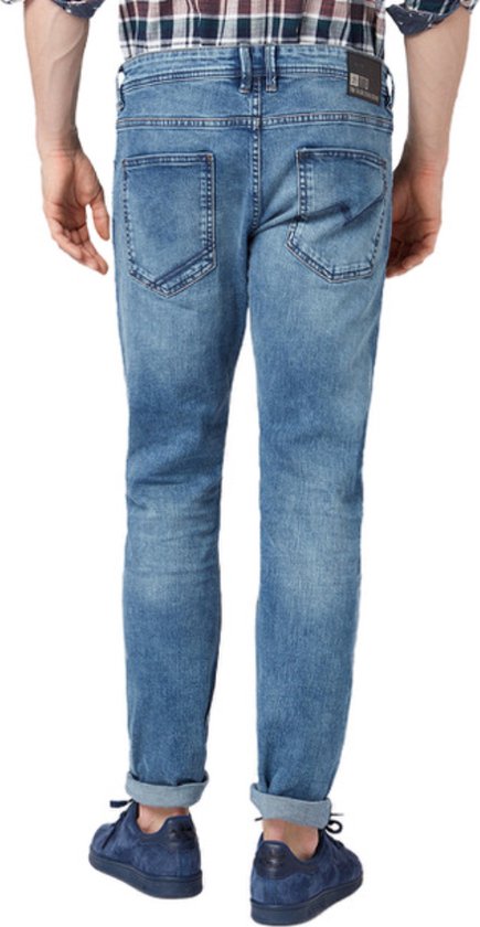 TOM TAILOR slim PIERS blue denim Heren Jeans - Maat W32 X L34