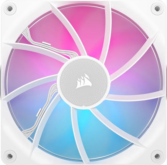 CORSAIR iCUE LINK RX140 RGB White - Ventilatorhuis - 140mm - 95.7 CFM - 300 - 1700 RPM - 10 - 36 dBA - Zero RPM Mode - iCUE LINK System Hub - wit