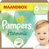 Couches Pampers Harmonie - Taille 6 (13kg+) - 144 Couches - Boîte mensuelle