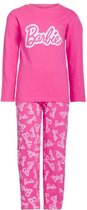 Barbie Kinderpyjama | Pyjama kinderen | Lange mouw | 100% Katoen | Maat 128/134